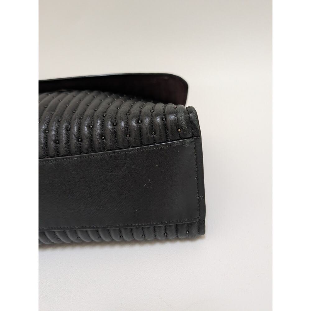 COACH Parker Quilted Black Shoulder Bag with Chain Strap - Picture 9 of 16